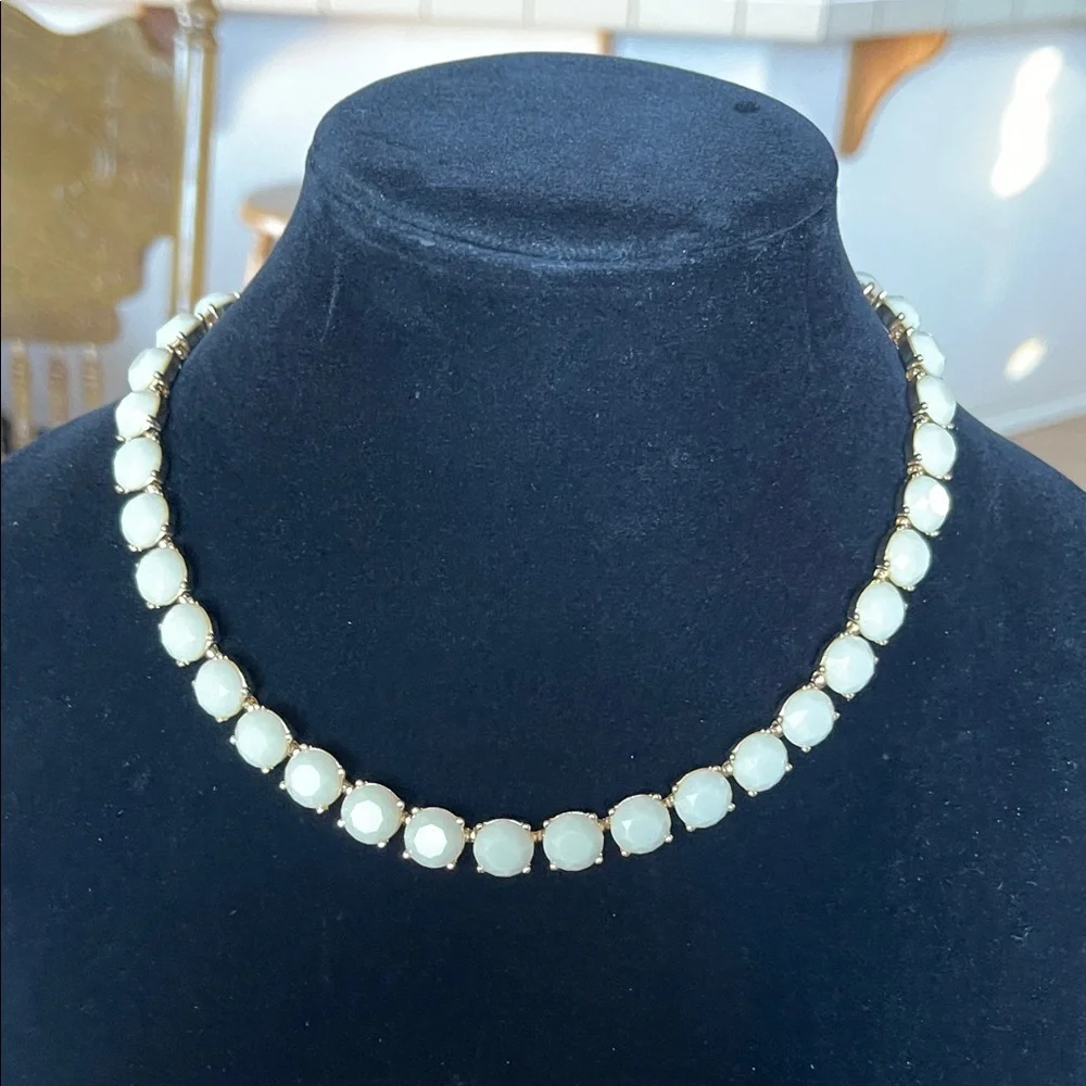 Banana Republic White and Gold Necklace